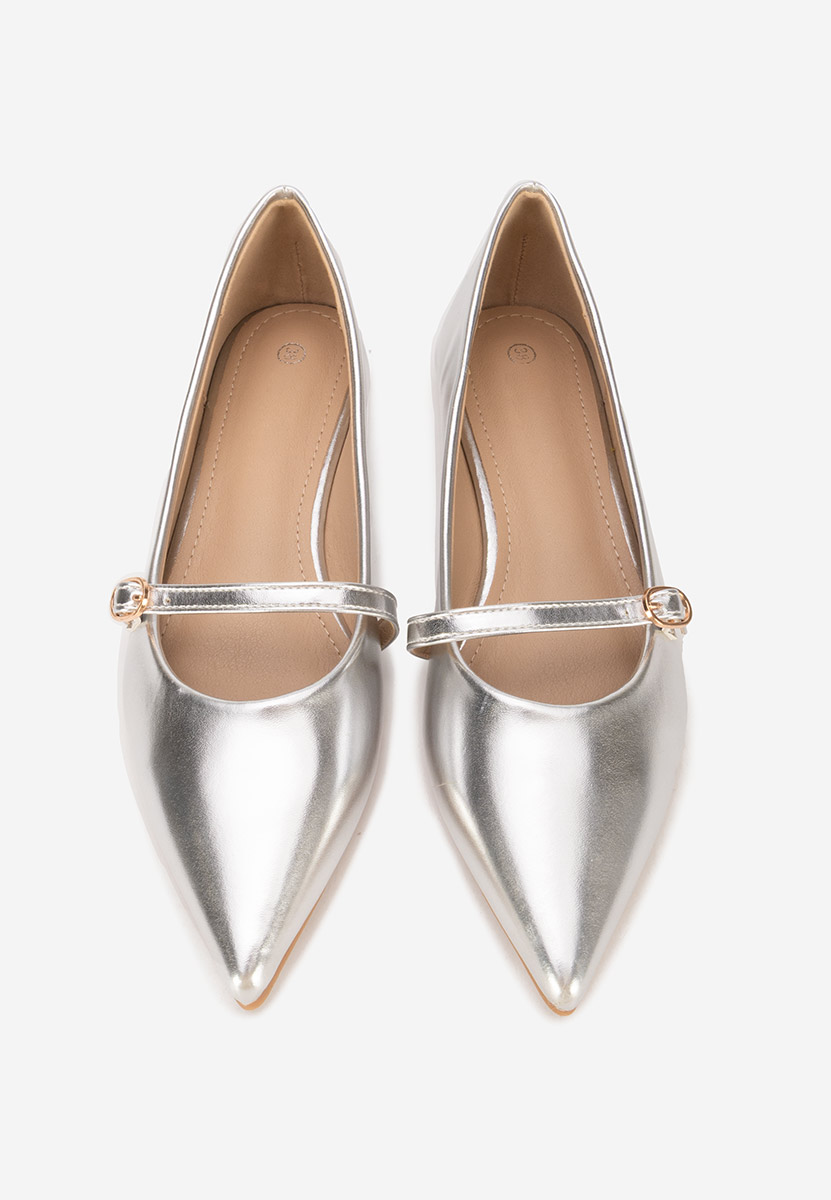 Stribrné dámské baleríny Izaura