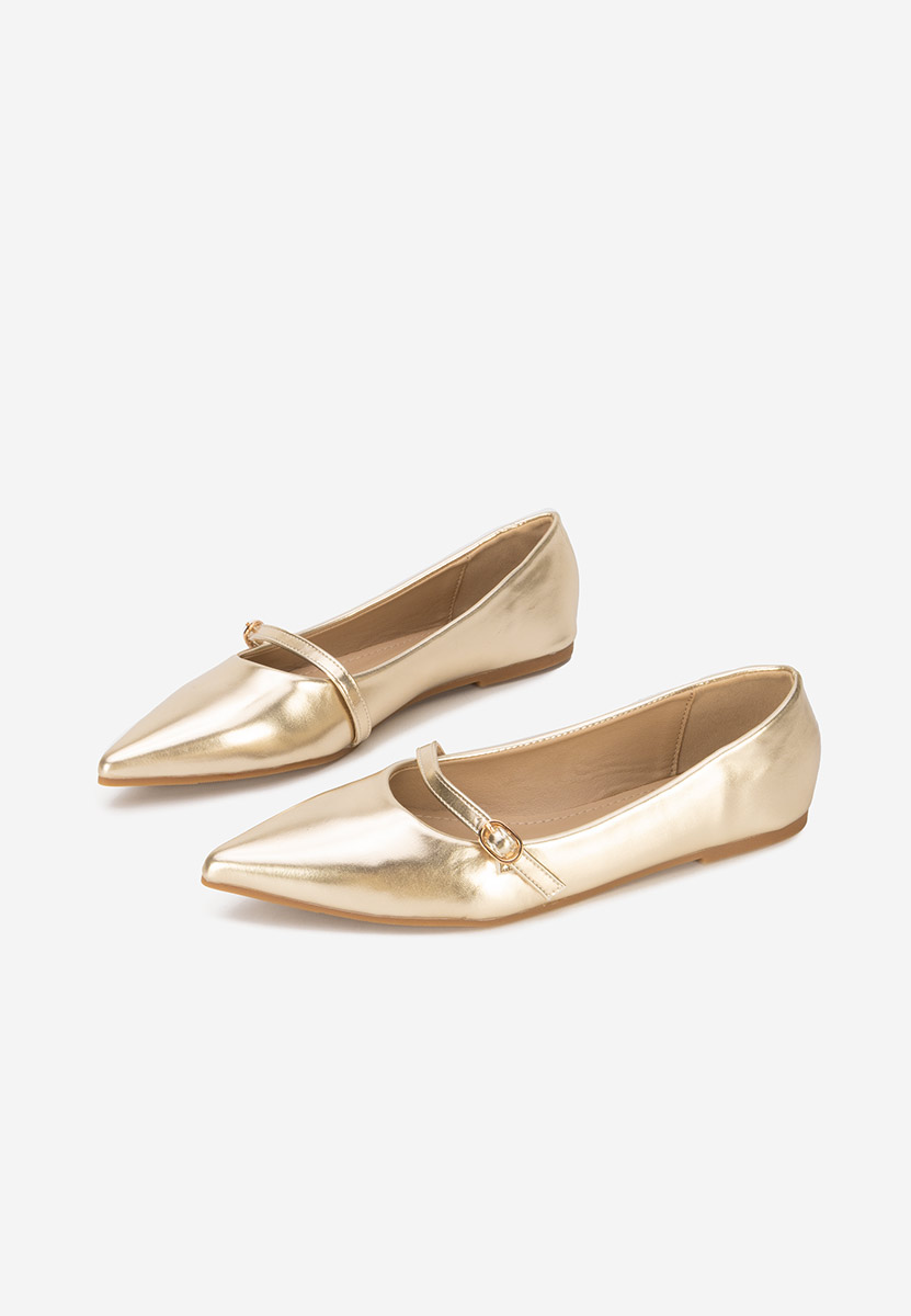 Zlaté dámské baleríny Izaura