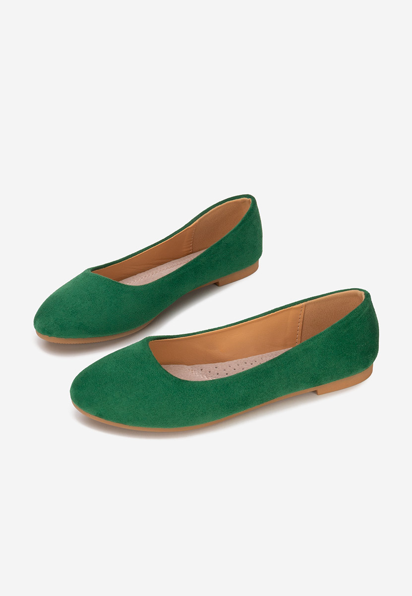 Zelené dámské baleríny Agappia
