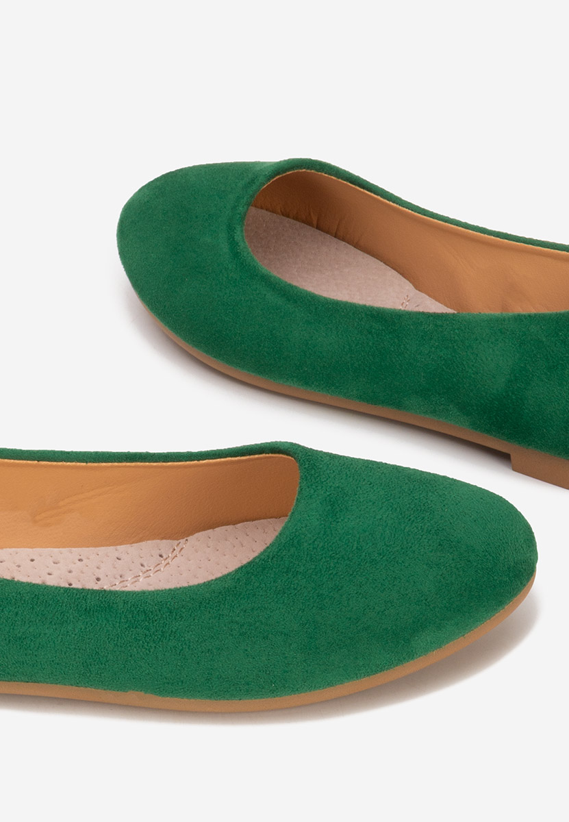 Zelené dámské baleríny Agappia