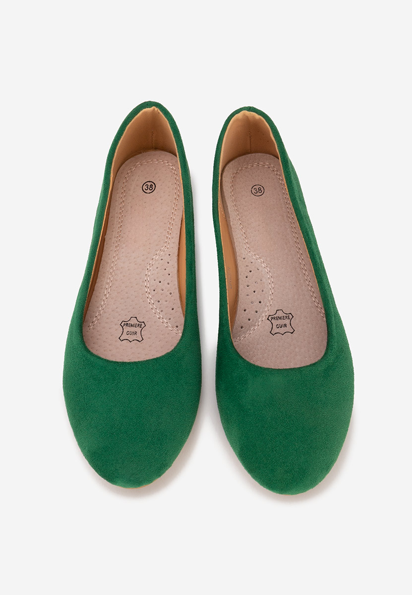 Zelené dámské baleríny Agappia