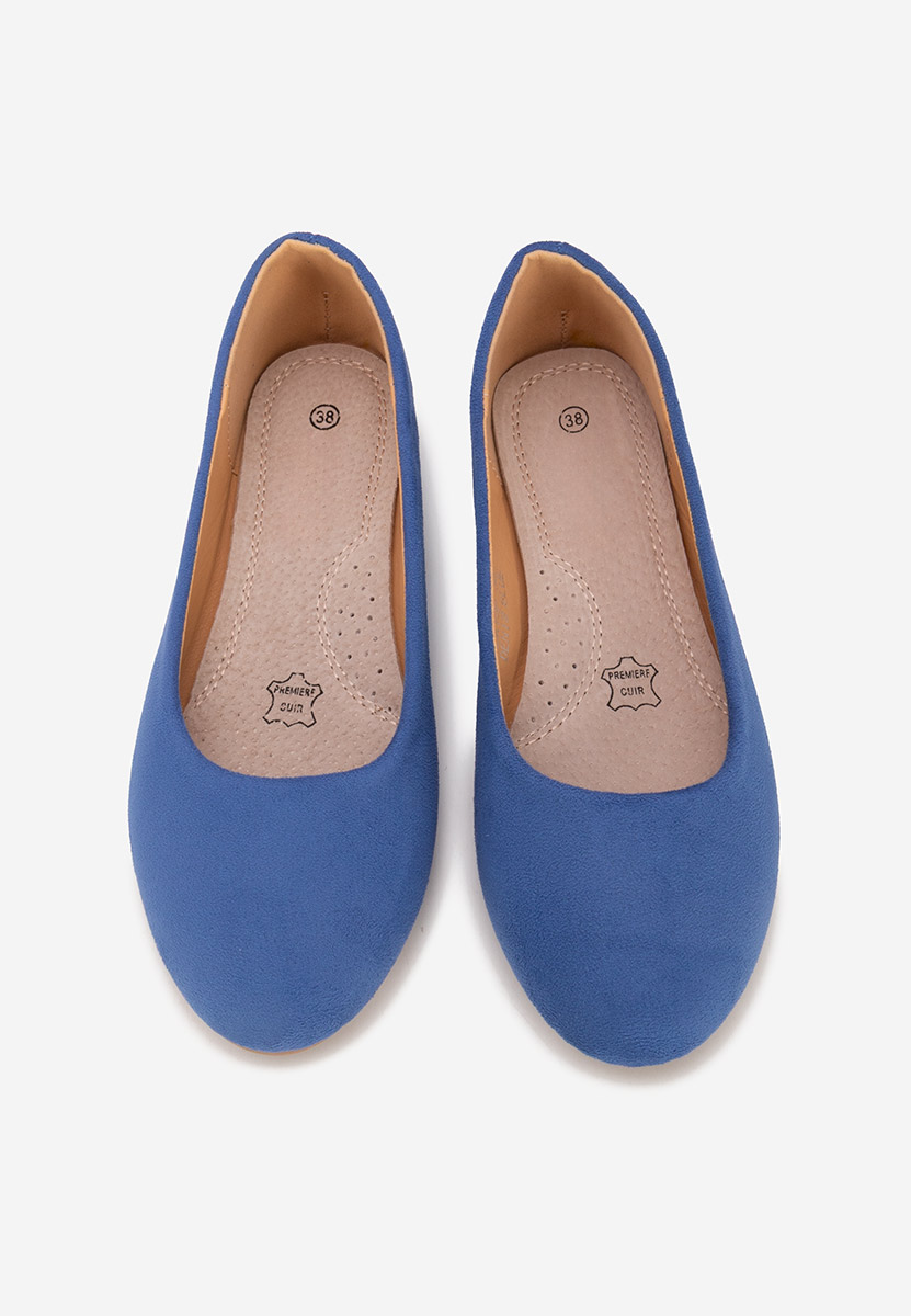 Modré dámské baleríny Agappia