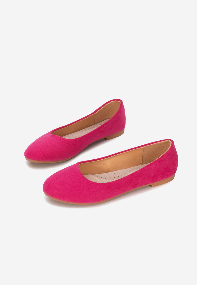 Fuchsiové dámské baleríny Agappia