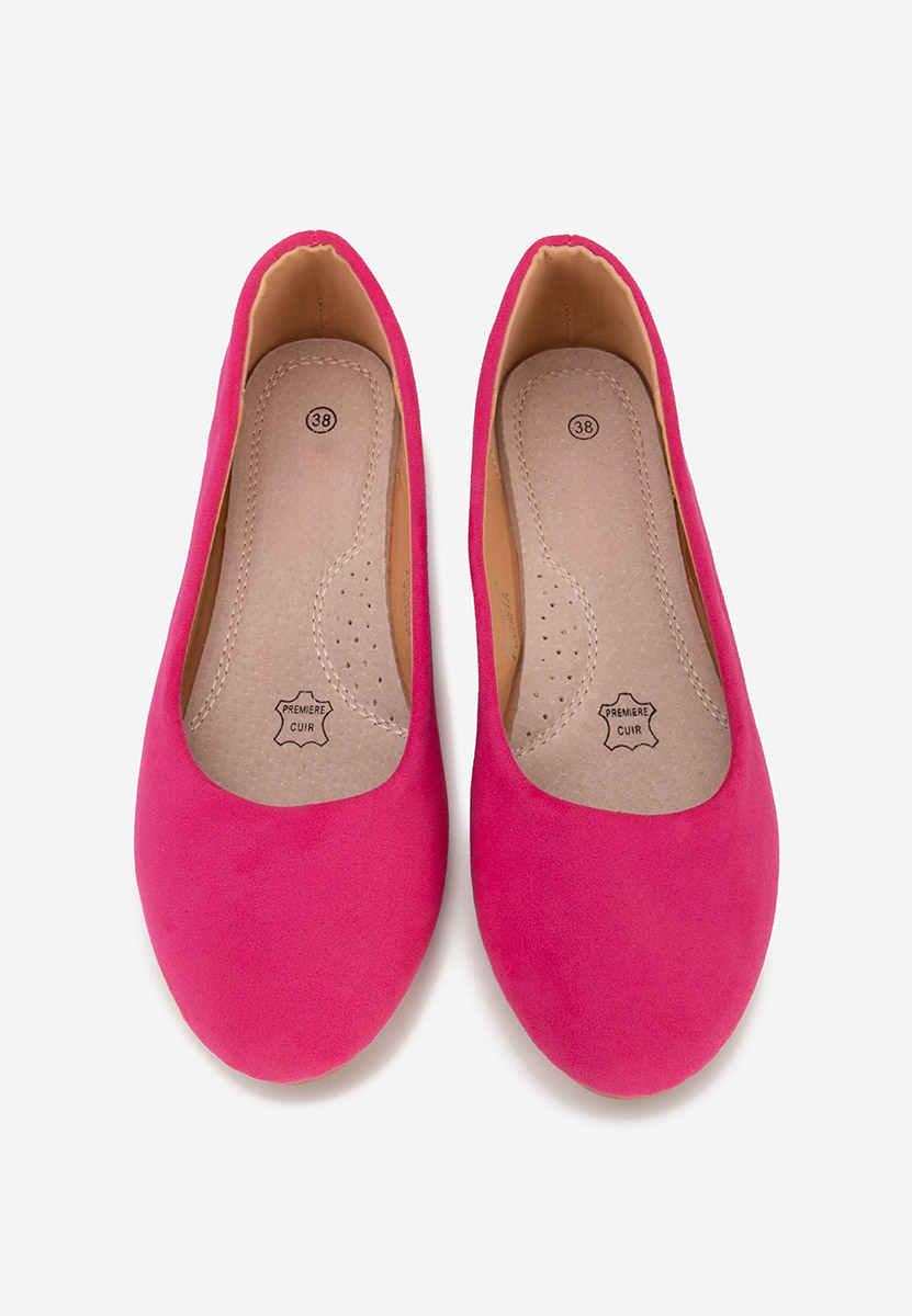 Fuchsiové dámské baleríny Agappia