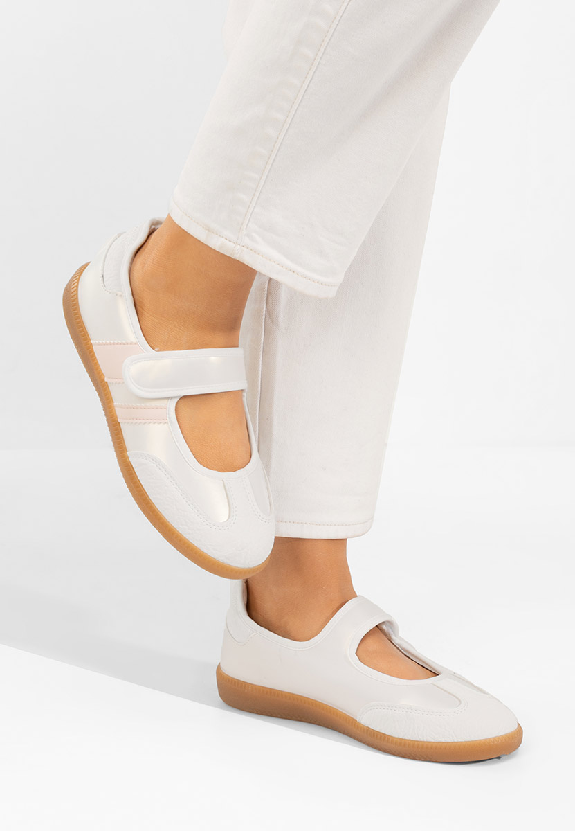 Bílé dámské baleríny Elisio V2