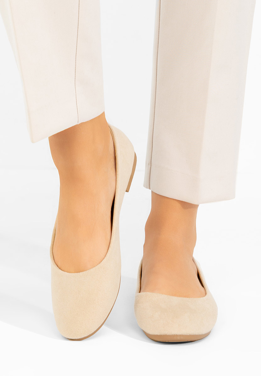 Khaki dámské baleríny Agappia