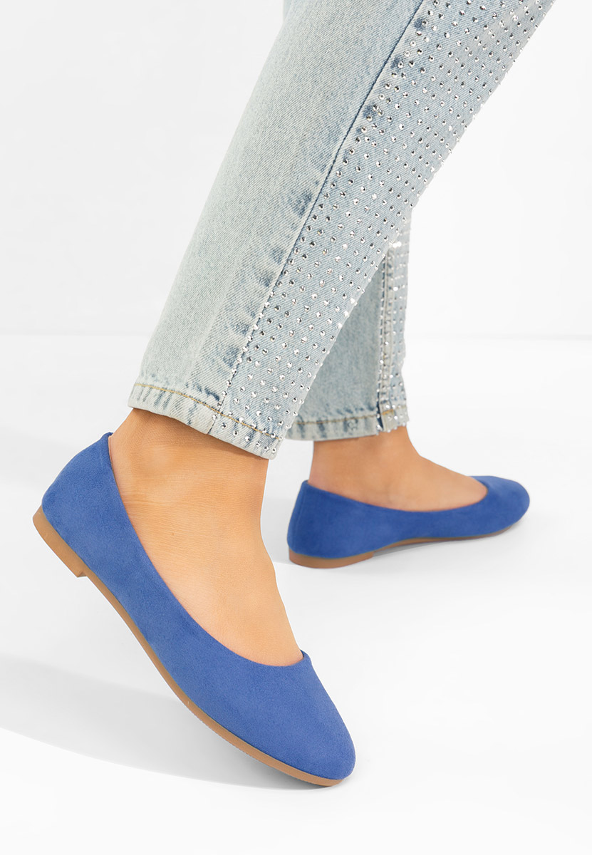 Modré dámské baleríny Agappia