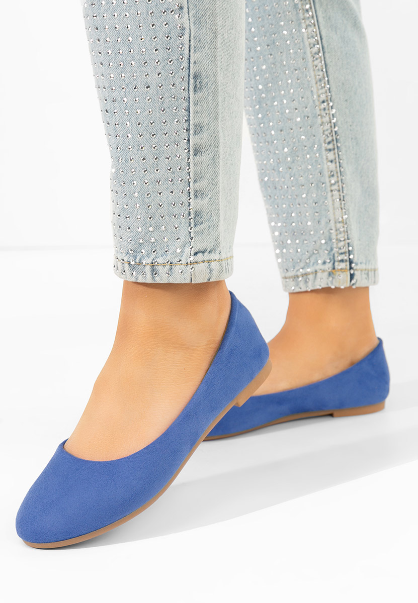 Modré dámské baleríny Agappia