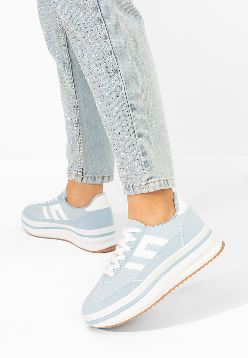 Modré dámské tenisky na platformě Jesie