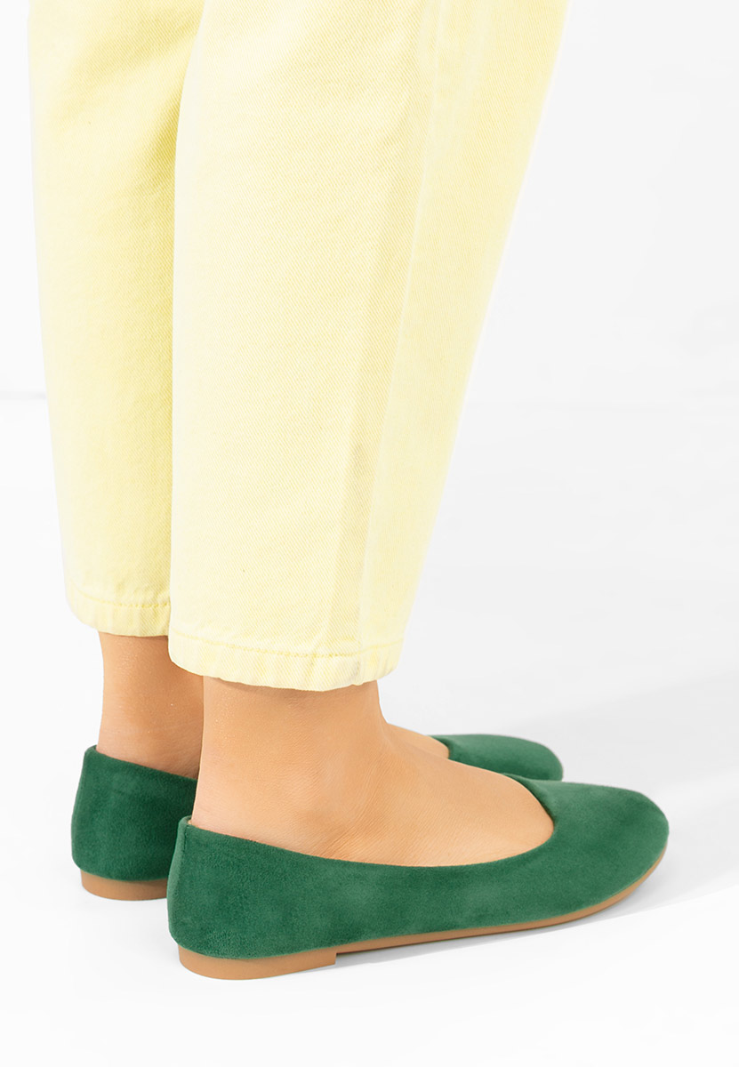 Zelené dámské baleríny Agappia