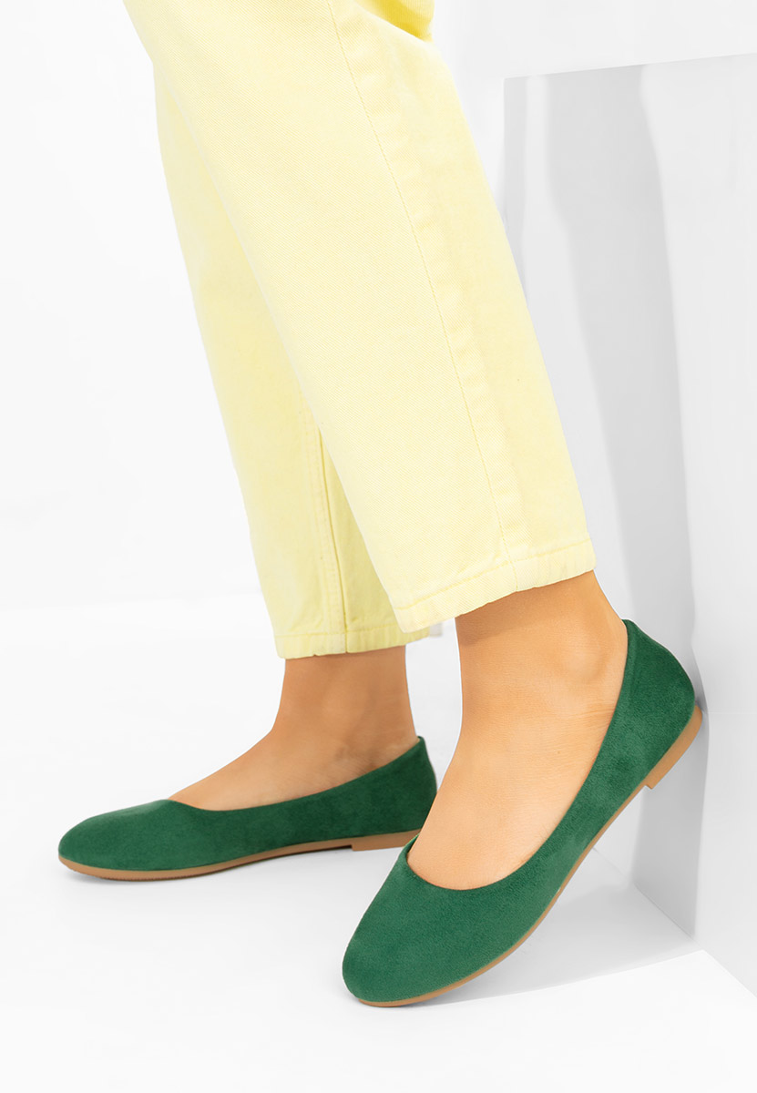 Zelené dámské baleríny Agappia