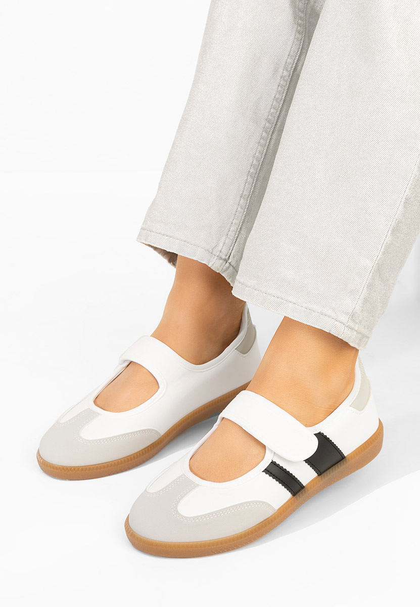 Bílé dámské baleríny Elisio