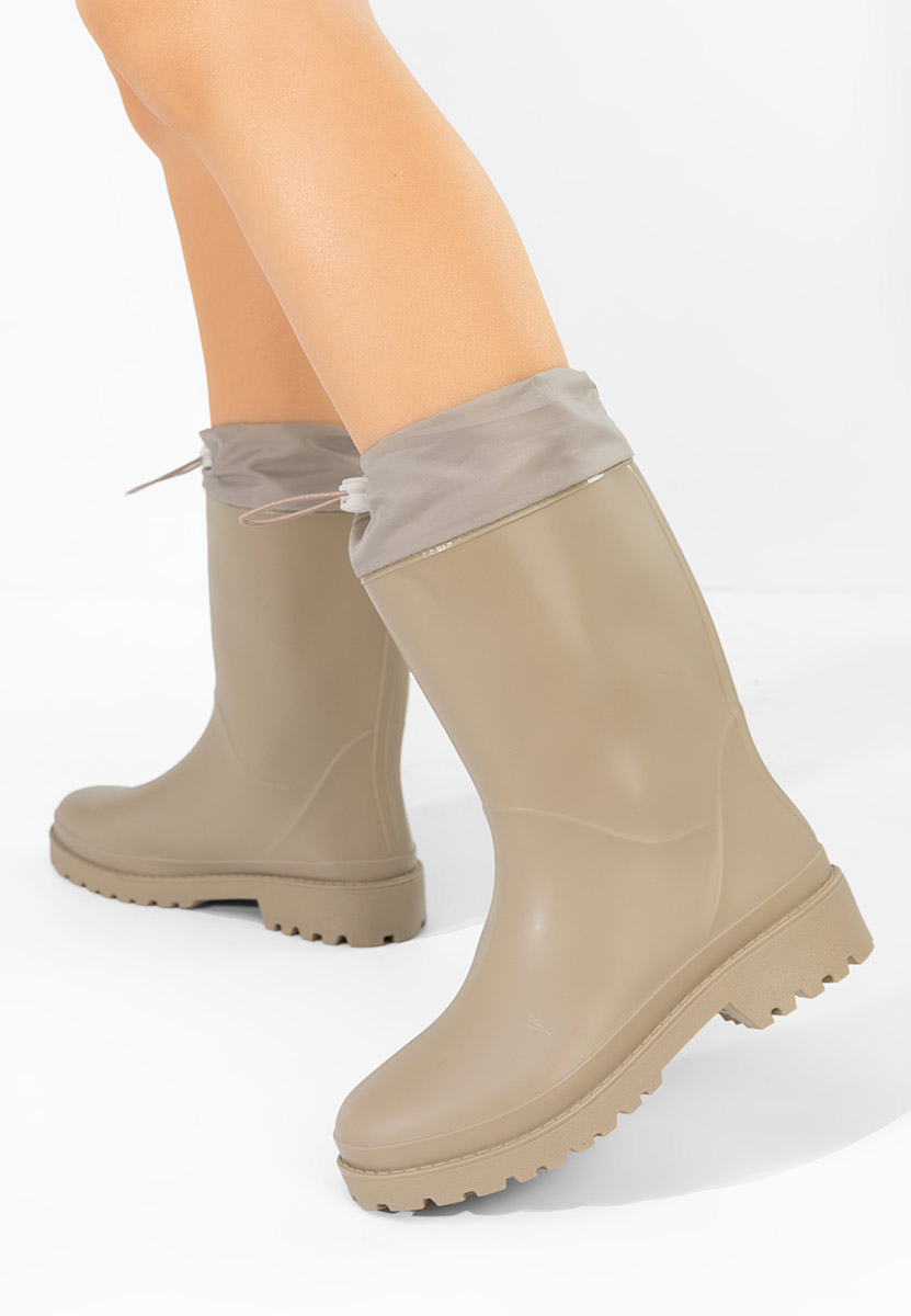 Béžové dámske holínky Zunaira