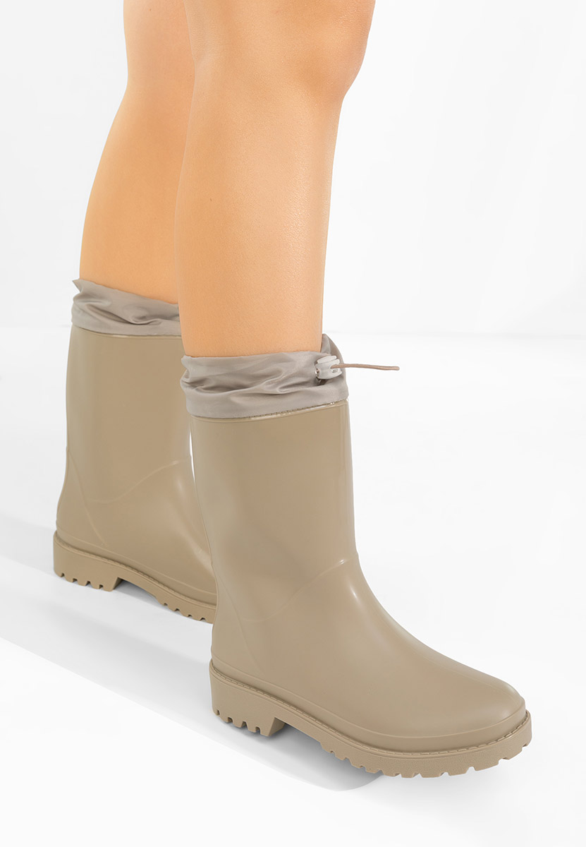 Béžové dámske holínky Zunaira