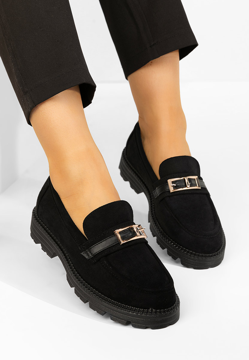 Černé dámské mokasíny Katiana