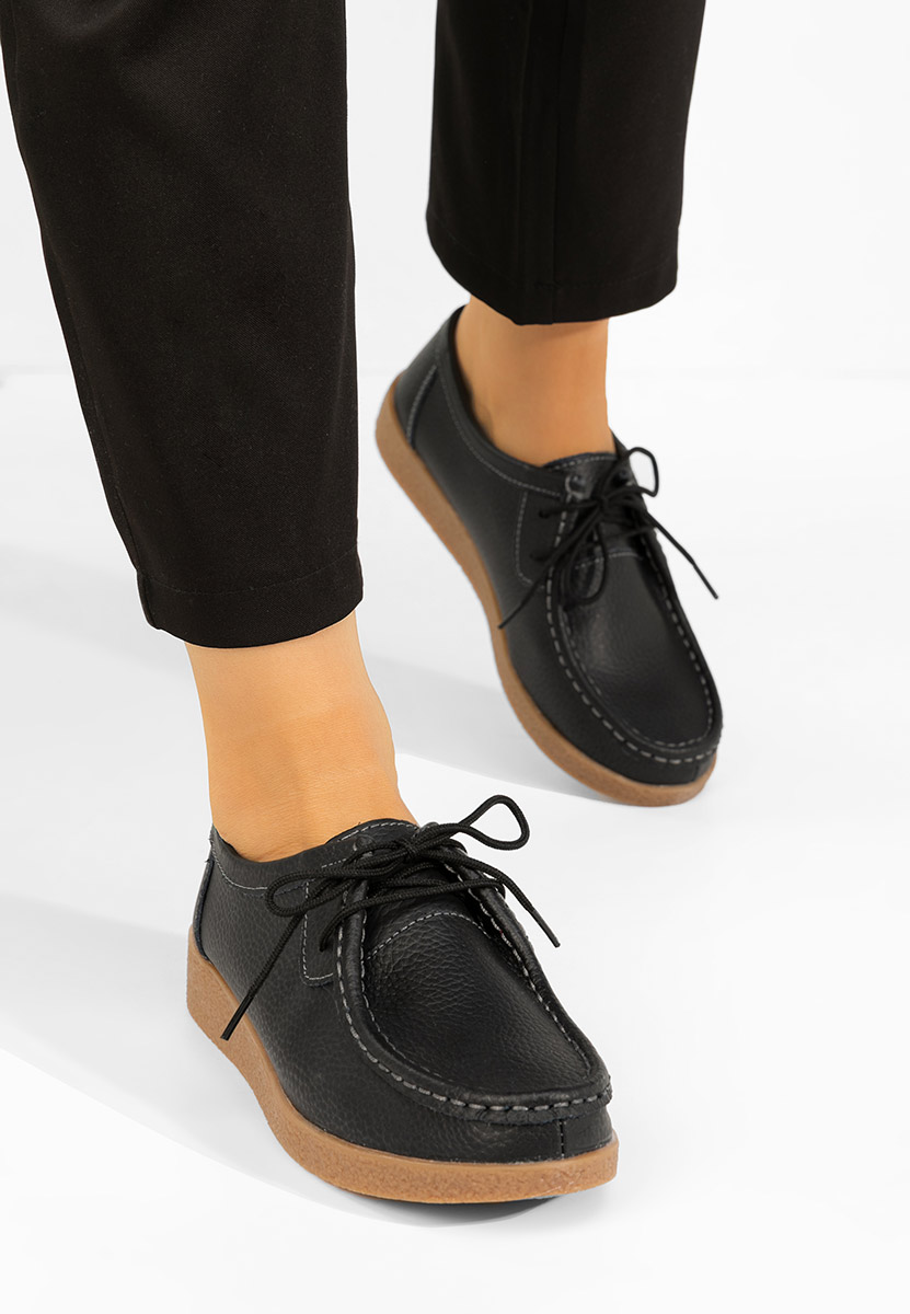 Černé dámské mokasíny Afinia