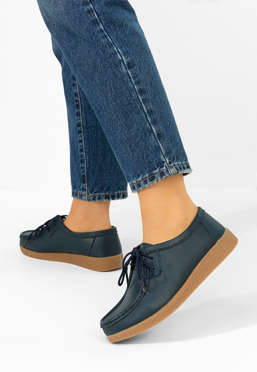 Tmavě modré dámské mokasíny Afinia
