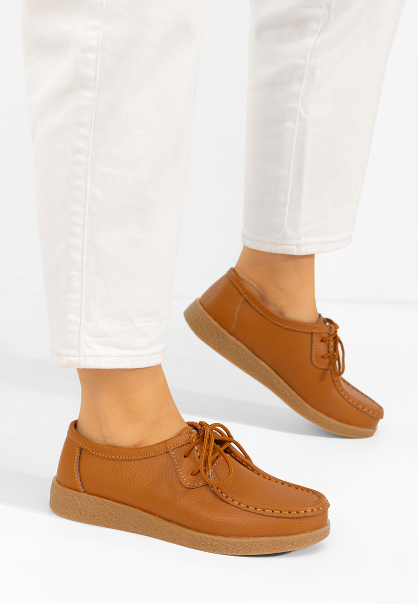 Camelové dámské mokasíny Afinia