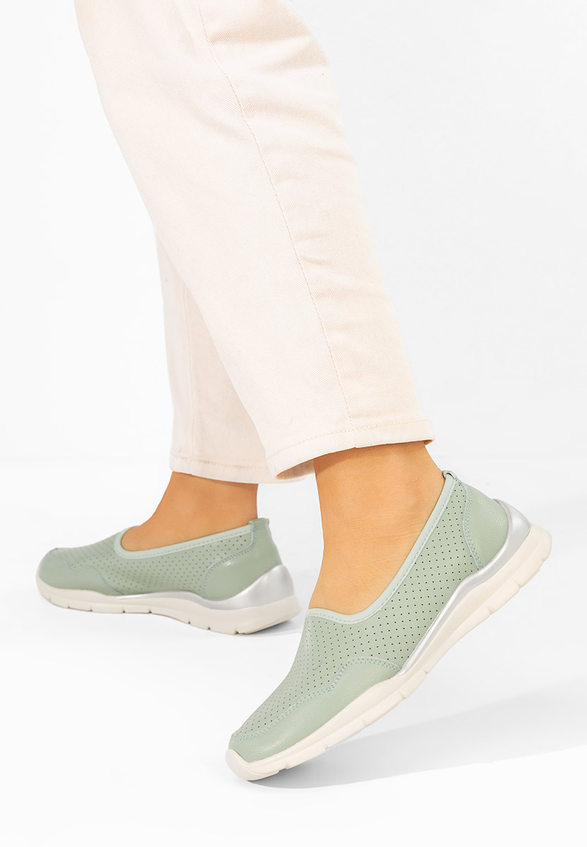 Zelené dámské polobotky Katana