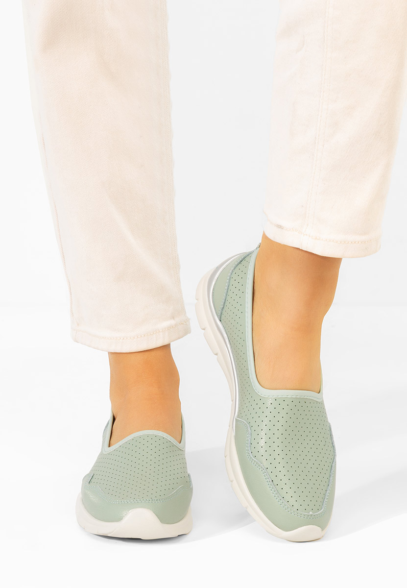 Zelené dámské polobotky Katana