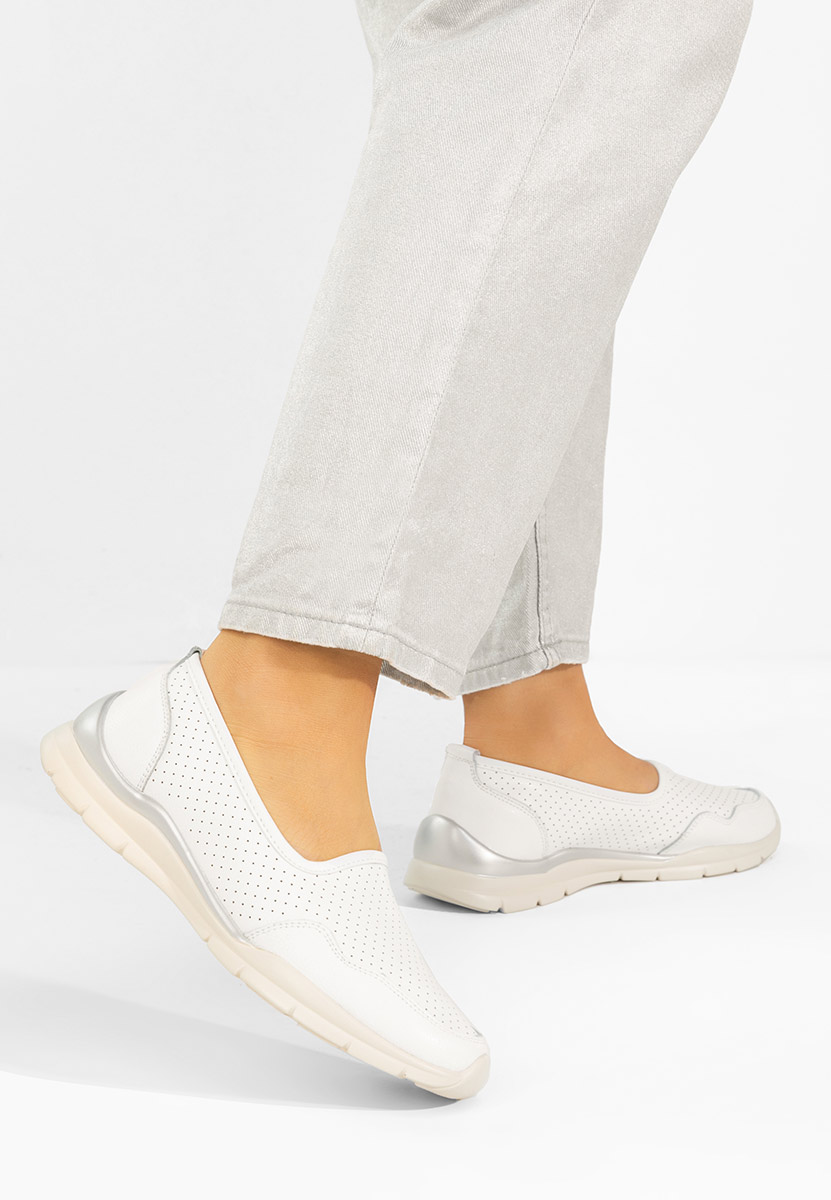 Bílé dámské polobotky Katana