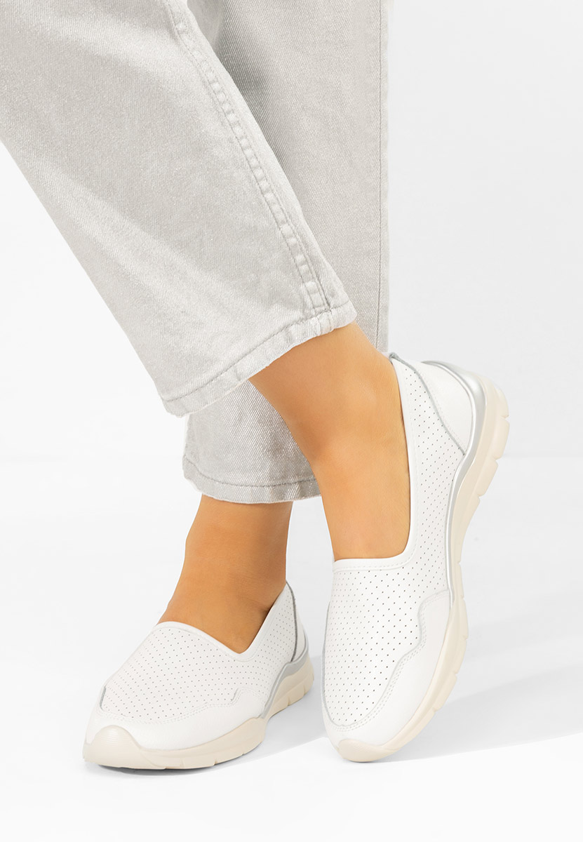 Bílé dámské polobotky Katana