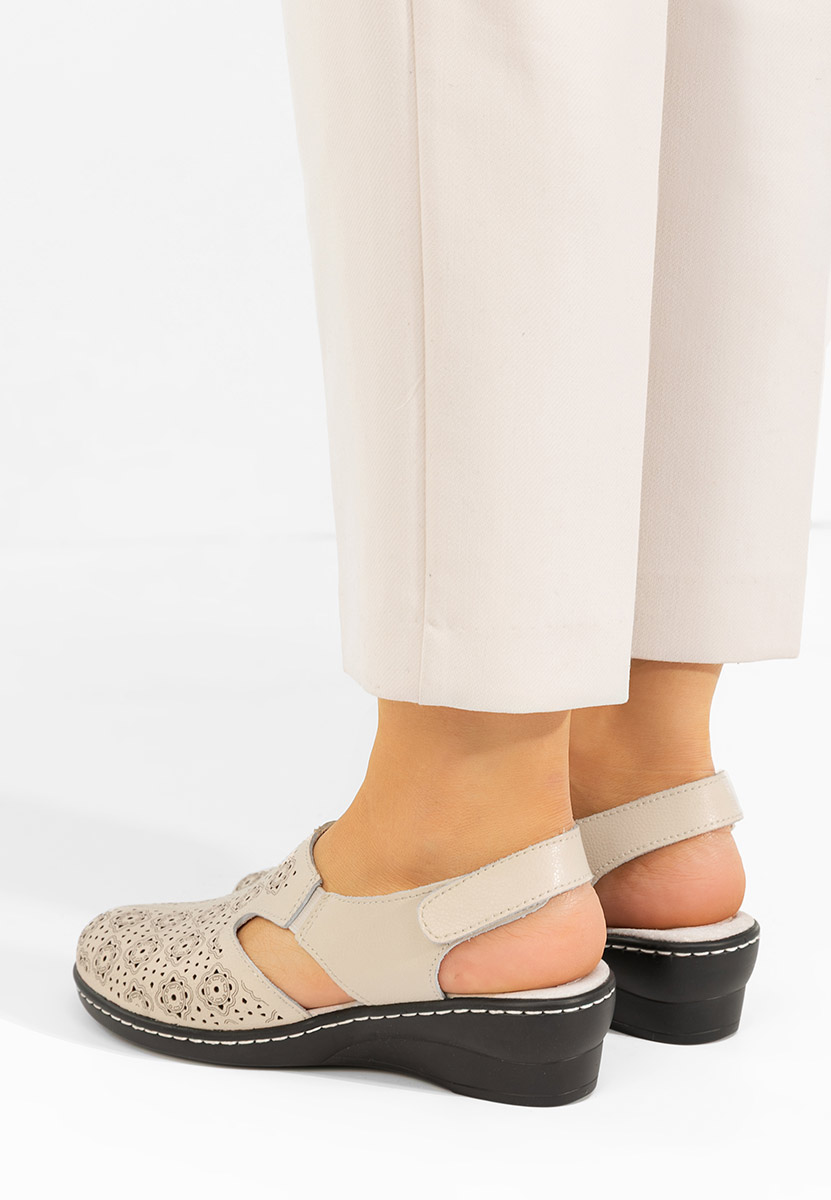 Béžové lodičky s otevřenou pätou Ofelya