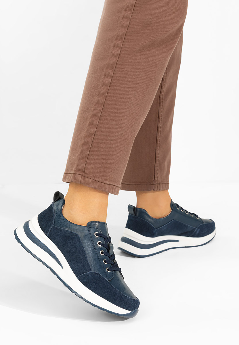 Tmavě modré dámské tenisky na klínku Janelia