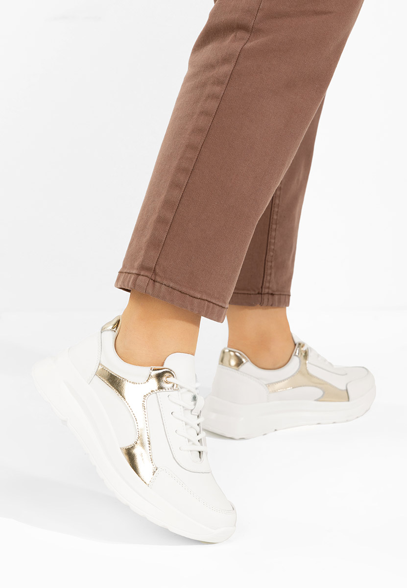 Bílé kožené dámské sneakersy Arkania V2