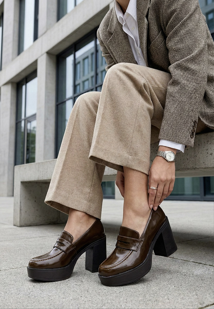 Hnedé mokasíny dámské Meilani