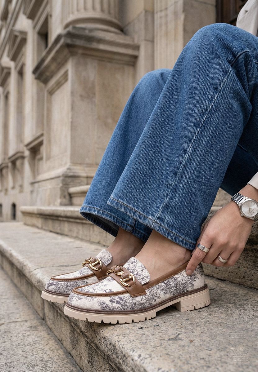 Camelové dámské mokasíny Amberlin