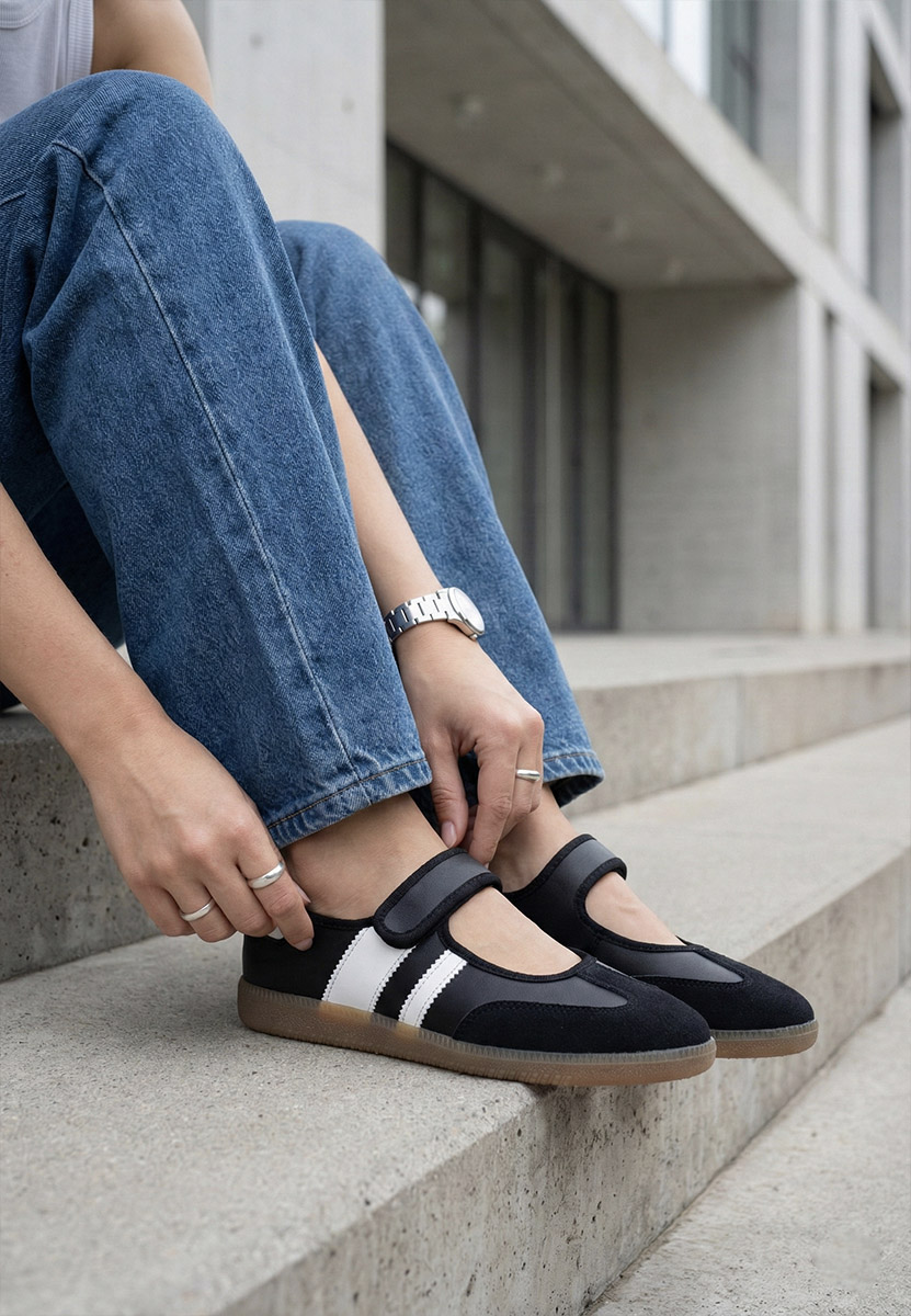 Černé dámské baleríny Elisio