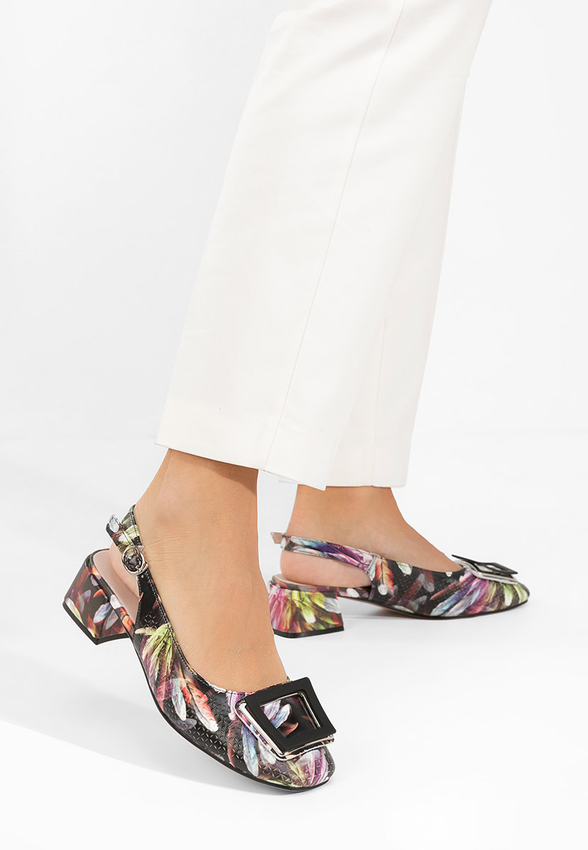 Viacfarebné lodičky s otevřenou pätou Stefeny