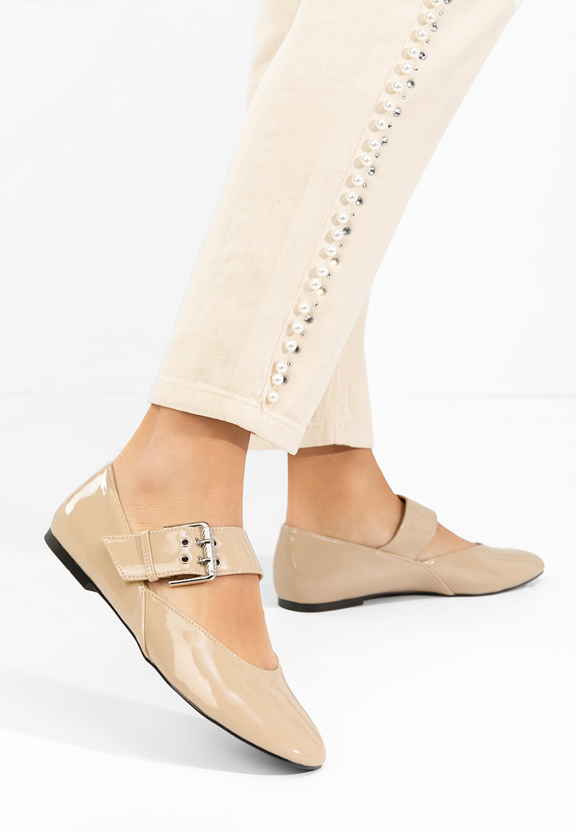 Béžové dámské baleríny Katalea