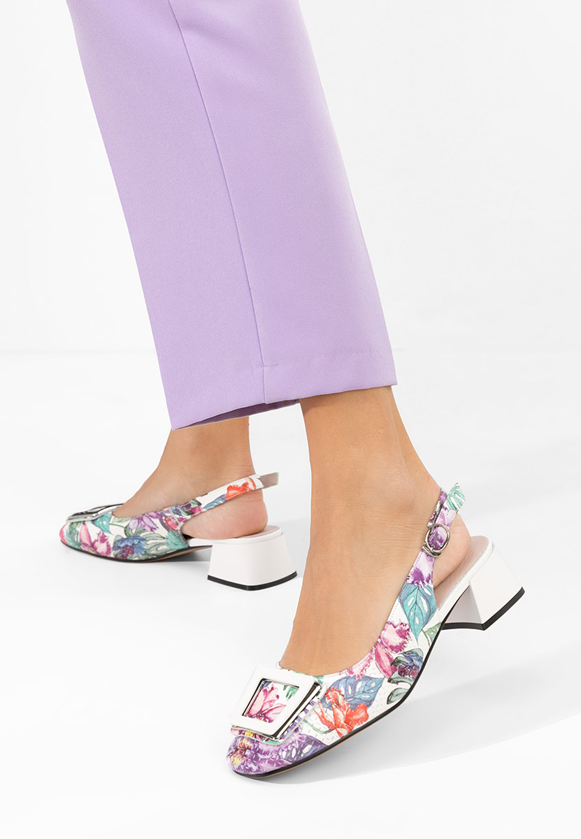 Ružové lodičky s otevřenou pätou Belindia