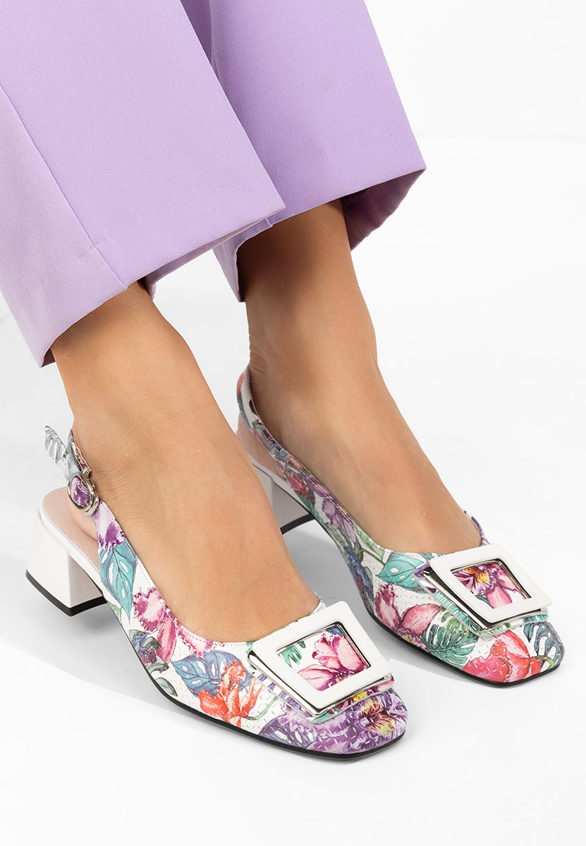 Ružové lodičky s otevřenou pätou Belindia