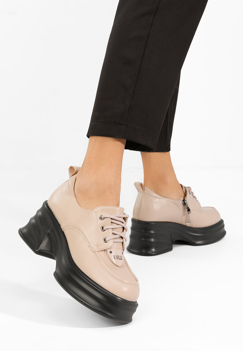 Béžové mokasíny dámské Adnana