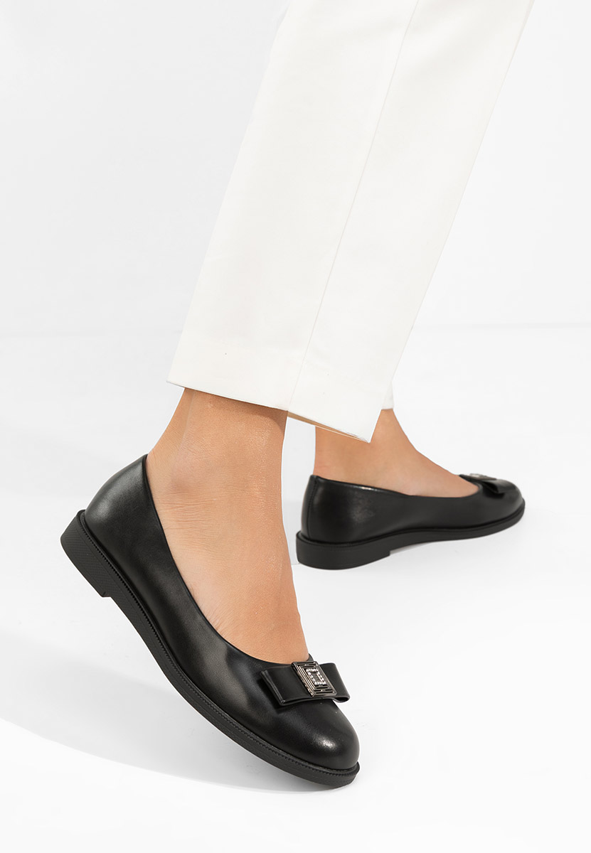 Černé dámské baleríny Sidiona