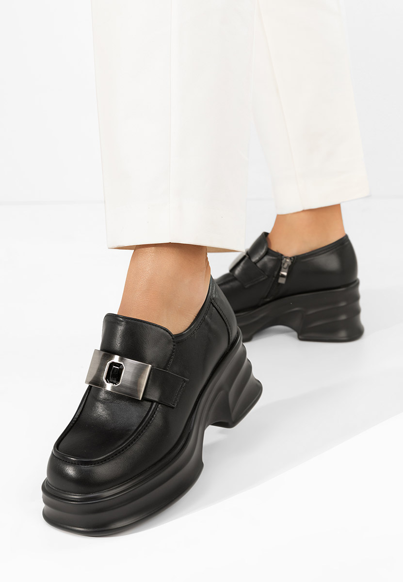 Černé mokasíny dámské Esmara