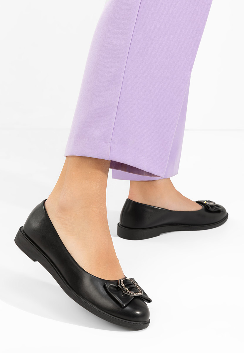 Černé dámské baleríny Briania