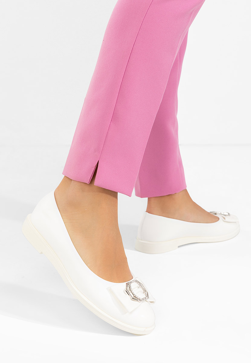 Bílé dámské baleríny Briania
