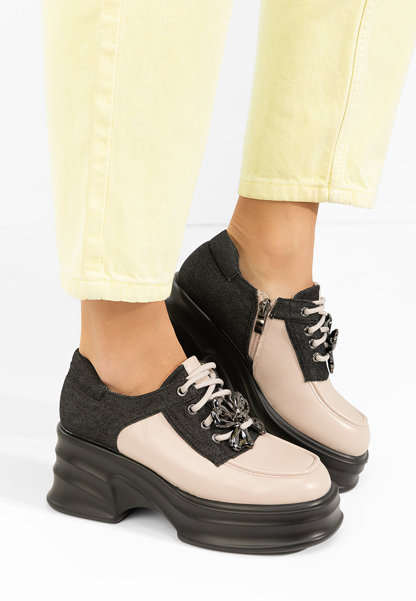 Béžové mokasíny dámské Manilla