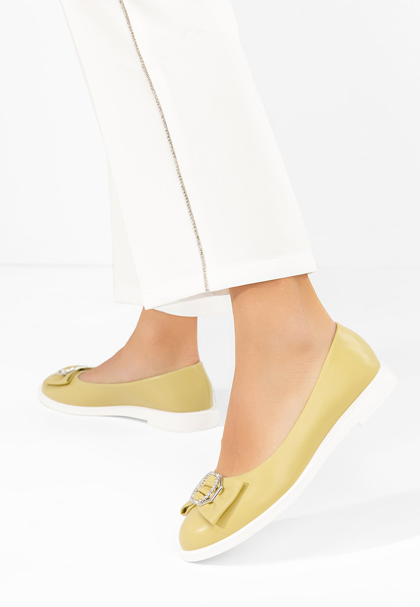 Žlutá dámské baleríny Briania