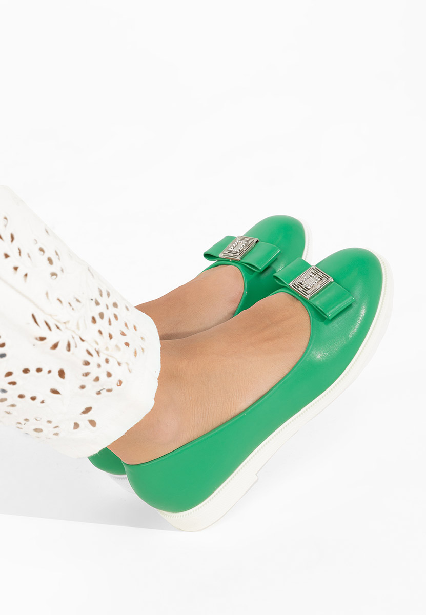 Zelené dámské baleríny Sidiona