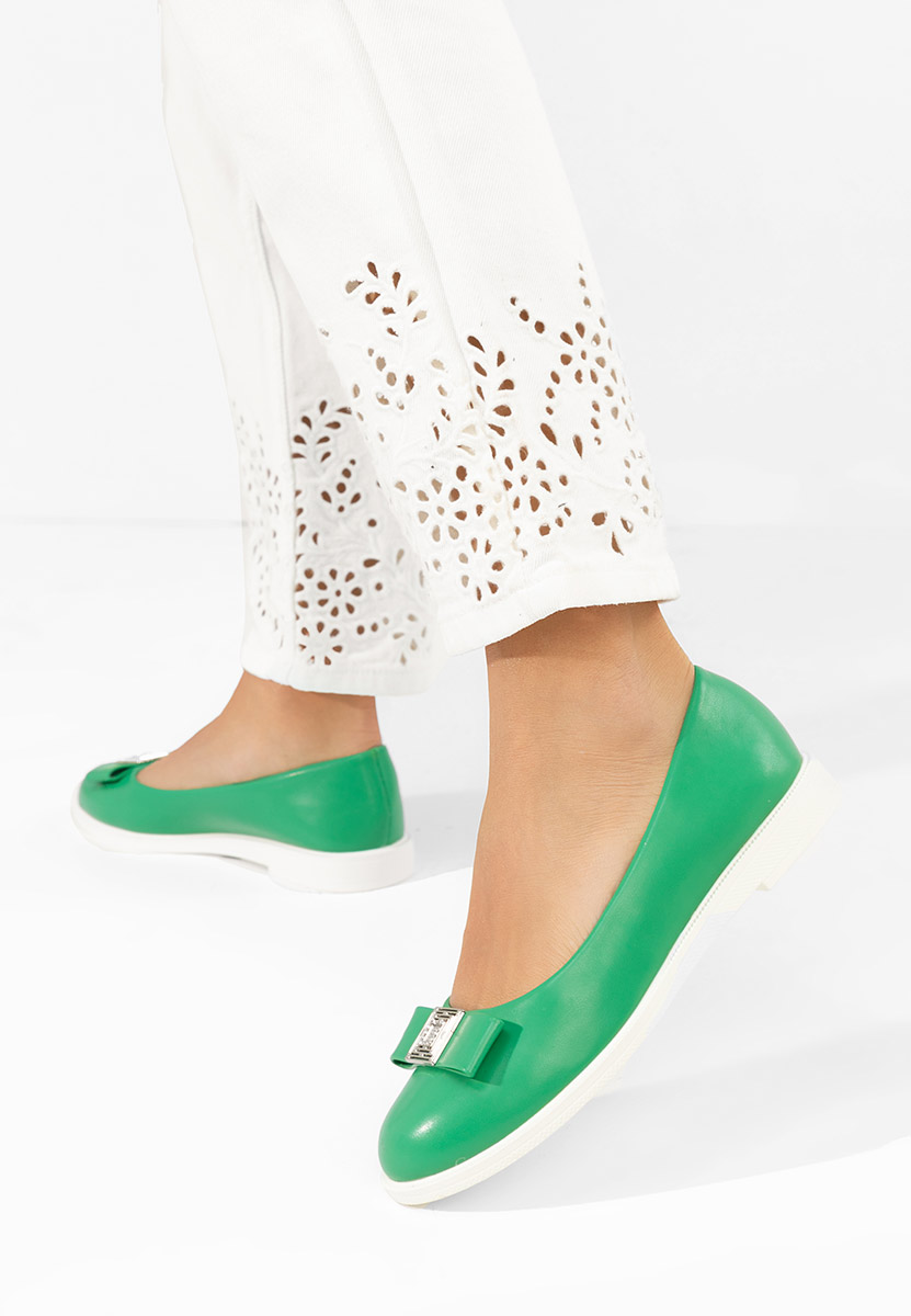 Zelené dámské baleríny Sidiona