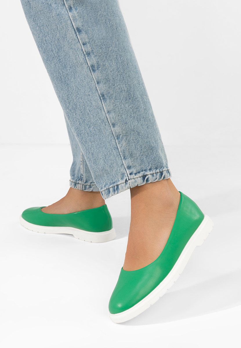 Zelené dámské baleríny Gimona
