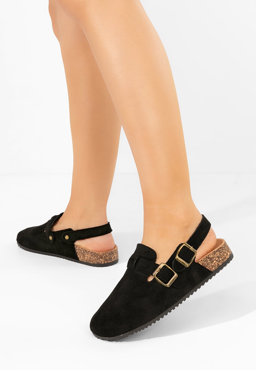 Černé dámské dřeváky Nedenia