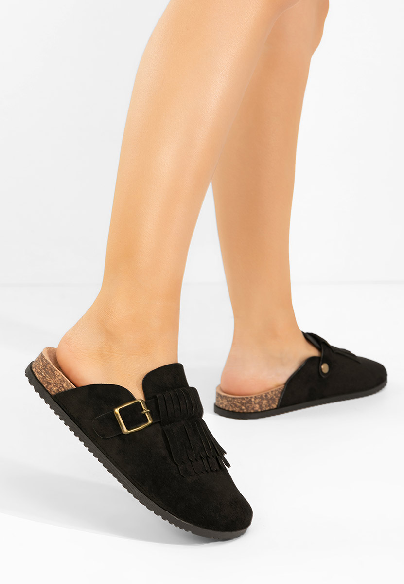 Černé dámské dřeváky Jimona