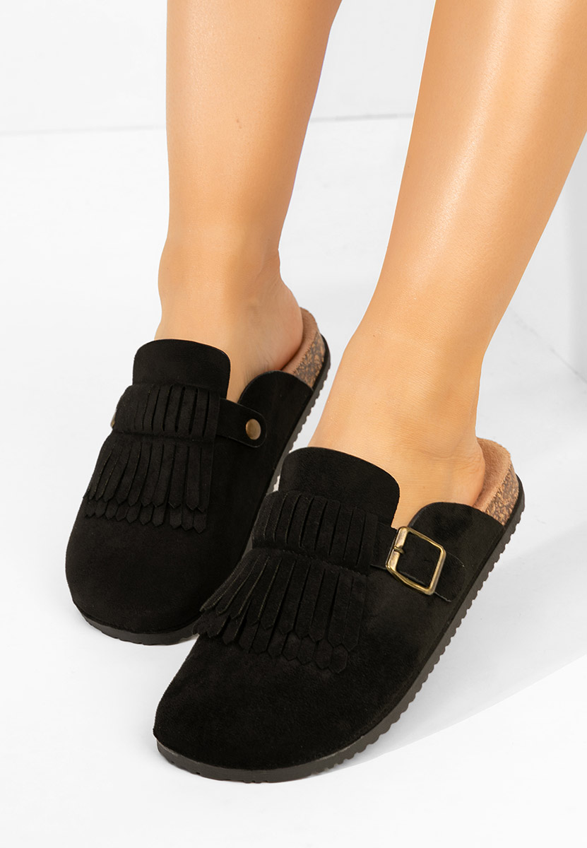 Černé dámské dřeváky Jimona