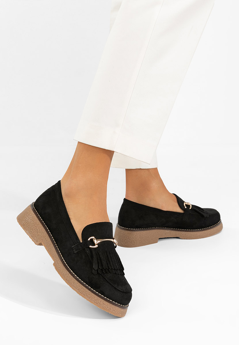 Černé dámské mokasíny Kemily